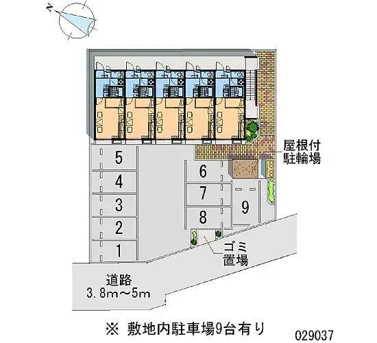 ★手数料０円★新潟市東区粟山１丁目　月極駐車場（LP）